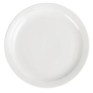 12X Olympia Whiteware Wide Rimmed Service Plates 230mm Porcelain